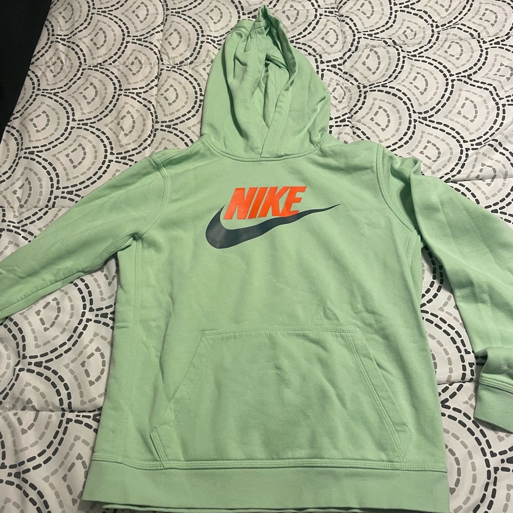 Light green Youth XL Nike cotton hoodie